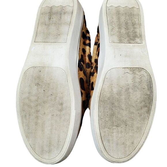 Steve Madden Leopard Cow Hair Slip On Shoes - Picture 3 of 5
